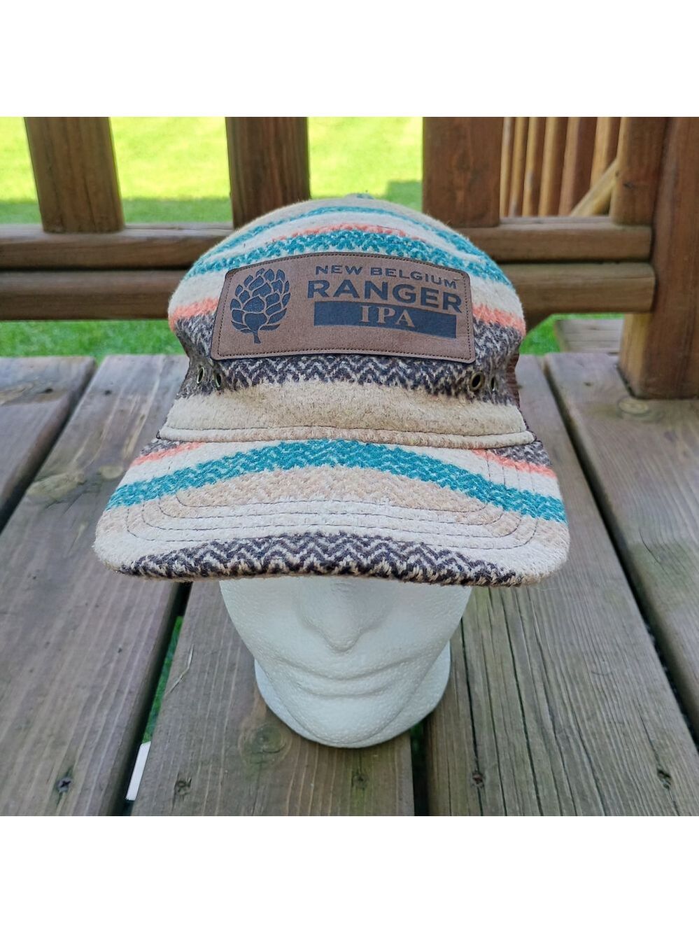 New Belgium Brewing Ranger IPA Snapback Hat Brown Mesh
